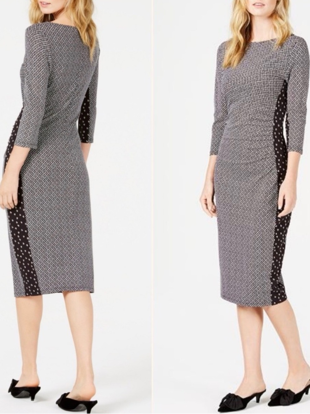 Weekend Max Mara Kriss Printed Bodyon Midi Dress - #155